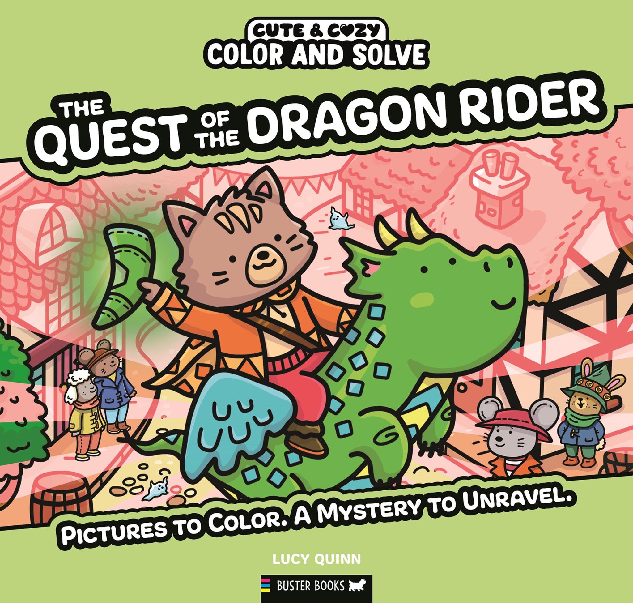Cover image for Color and Solve: The Quest of the Dragon Rider ISBN 9781837251636